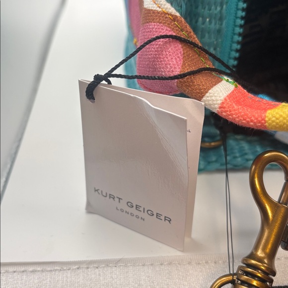 Kurt Geiger London small Southbank Shopper Bag in aqua blue NWT - Picture 9 of 12